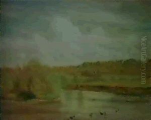 Nuages Au Printemps Au Fond De Sucy by Charles Mercier