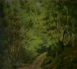 Sentier Dans Le Sous-bois En Foret De Meudon by Charles Mercier