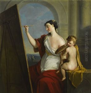 Allegory Of Painting by Philip Mercier