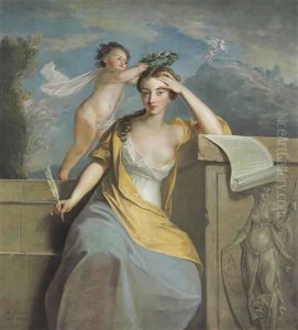 The Goddess Of Poetry by Philip Mercier