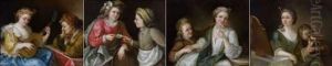 L'ouie (+ 3 Others; 4 Works) by Philip Mercier