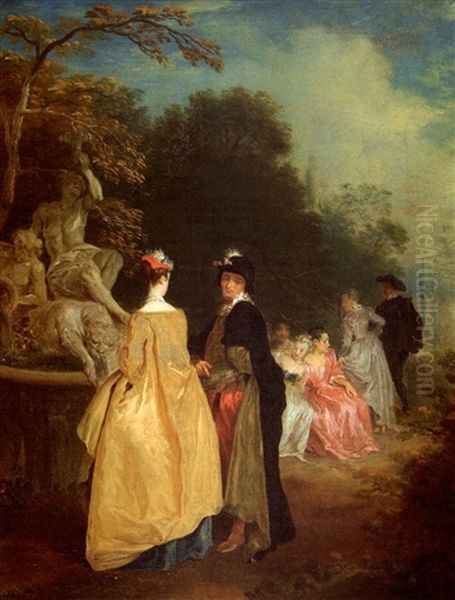 Scene Galante Dans Un Parc - view 1