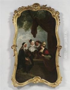 Gesellschaft Im Park (after Watteau) by Philip Mercier