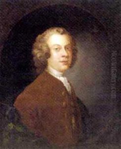 Portrait Of A Gentleman In A Brown Coat And White Cravat