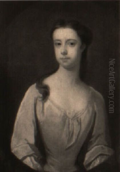 Portrait De Femme A La Robe Rouge - view 1
