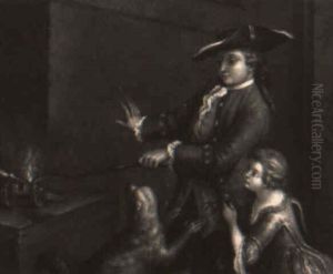 Children Firing A Toy Cannon by Philip Mercier