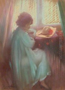 Mujer En Interior by Eugene Bertrand