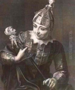 A Jester (jeune Garcon En Costume De Folie)