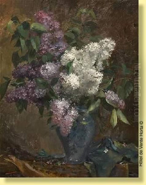 Vase Fleuri De Lilas - view 1