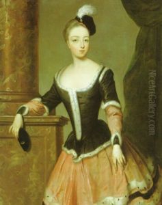 Portrait Of A Lady (elizabeth Hamilton, Later Countess Of Warwick?) by Philip Mercier