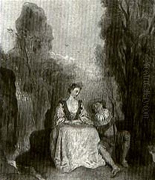 A Courting Couple - view 1