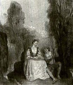 A Courting Couple by Philip Mercier