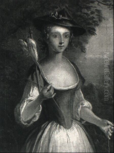 A Young Girl Spinning - view 1
