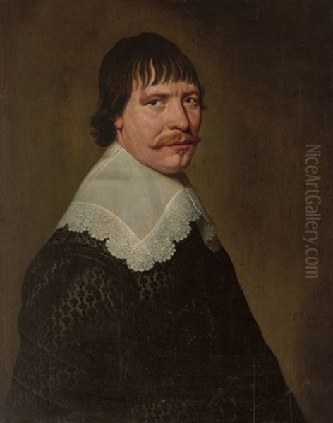 A Portrait Of A Man, Aged 32, With A Lace Collar - view 1