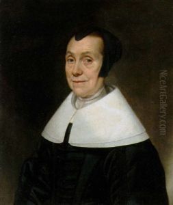 Bildnis Einer Dame Mit Schwarzer Haube Und Breitem, Weisen Kragen