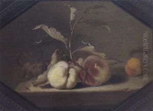 Stilleben Mit Pfirschen Und Marillen (aprikosen)