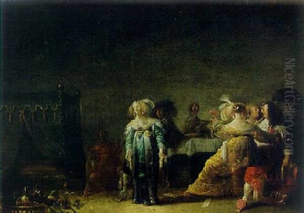 Elegant Company Merry-making In A Brothel - view 1