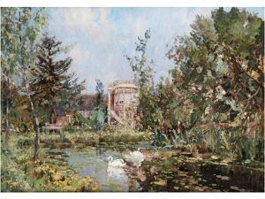 Teich Mit Schwanen