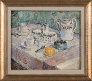 La Petite Table A Dejeuner by Jules Merckaert