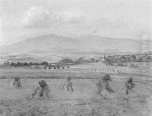Vortaunus Mit Weizengarben by Karl Mergell