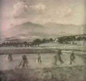 Taunuslandschaft Mit Blick Auf Altkonig Und Feldberg by Karl Mergell
