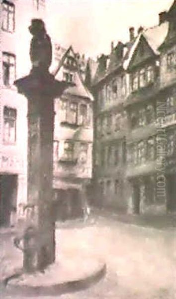 Der Lowenbrunnen In Alt-frankfurt - view 1