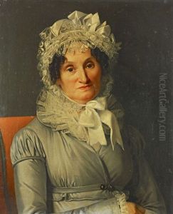 Portrait De Mme Schuler - Ba(?)t by Jean Francois Leonor Merimee