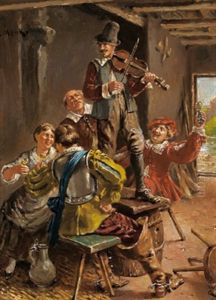 Zechende Landsknechte In Der Schanke by Eduard Merk