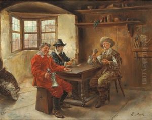 Kartenspieler by Eduard Merk