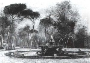 Brunnen Im Park Der Villa Borghese Brunnen Im Park Der Villa Borghese