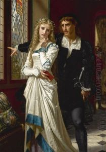 Hamlet And Ophelia by Hugues Merle