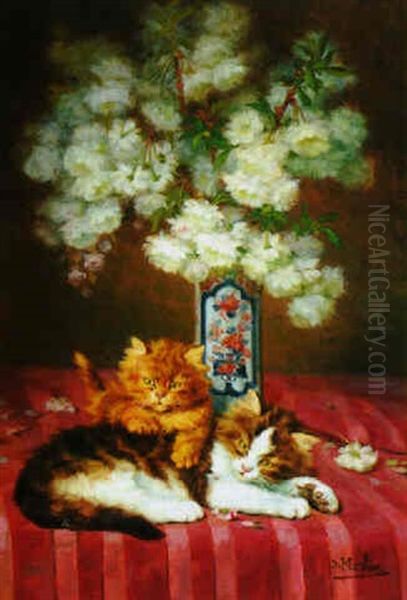 Cats Around The Chinese Vase - view 1