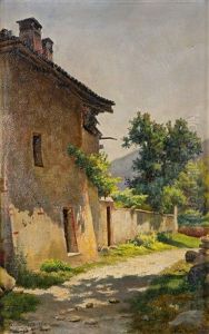 Scorcio Di Paese by Camillo Merlo