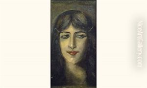 Jeune Femme Aux Perles by Alexis Merodack-Jeaneau