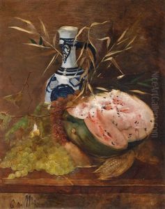 Fruchtestillleben Mit Melone