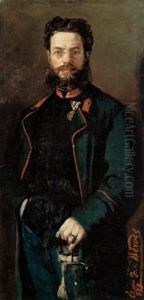 Portrait Des Offiziers Theodor Von Hormann Portrait Des Offiziers Theodor Von Hormann