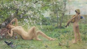 L'eveil Du Printemps by Luc-Olivier Merson