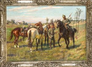 Dragoner In Russland by Oscar Merte