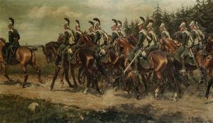 Kavallerie Vor Munchen by Oscar Merte
