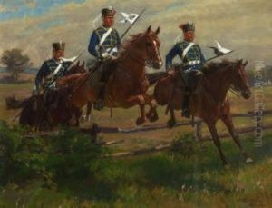 Preussische Reiterei by Oscar Merte