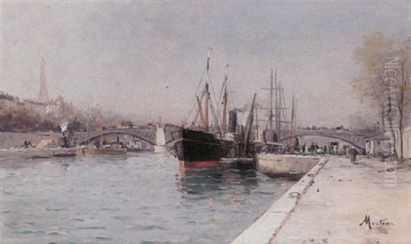 Le Pont D'alma Et Tour Eiffel, Paris - view 1