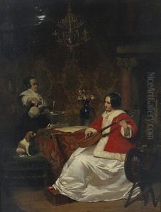An Attentive Audience by Johann Cornelius Mertz