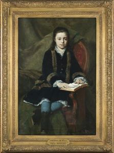 Portrait Of Mademoiselle L.c. by Pawel Merwart