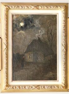 Huisje Op Heide Bij Maanlicht by Sientje Mesdag Van Houten