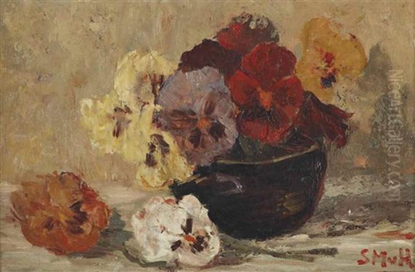 Violets In A Pot - view 1