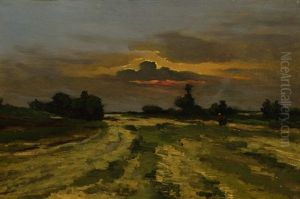 Sunset Over The Heather by Sientje Mesdag Van Houten