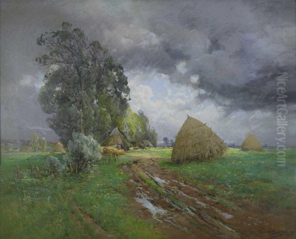 Sommerlandschaft Bei Gewitterstimmung - view 1