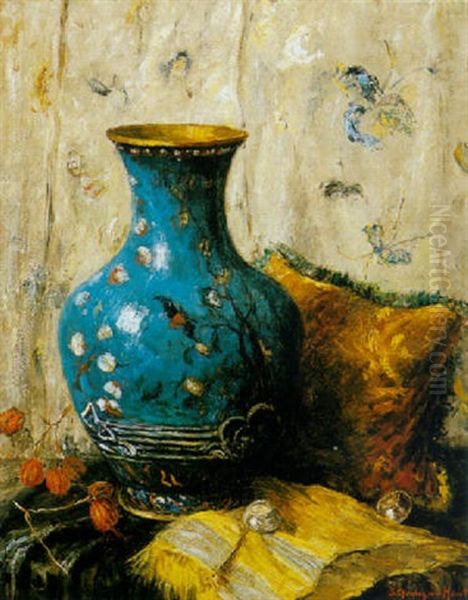 A Still Life With A Blue Vase - view 1