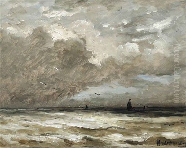 Schepen Op Ruwe Zee - view 1