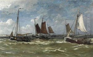 Un Jour De Novembre, Scheveningue by Hendrik Willem Mesdag